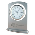 Clock - Sprayed Silver Glass Alarm Clock